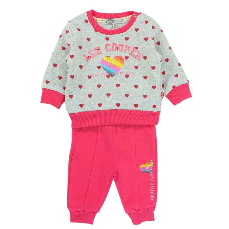 Picture of LC11986 LEECOOPER GIRLS THERMAL FLEECY TWOPIECE JOGGING SUIT
